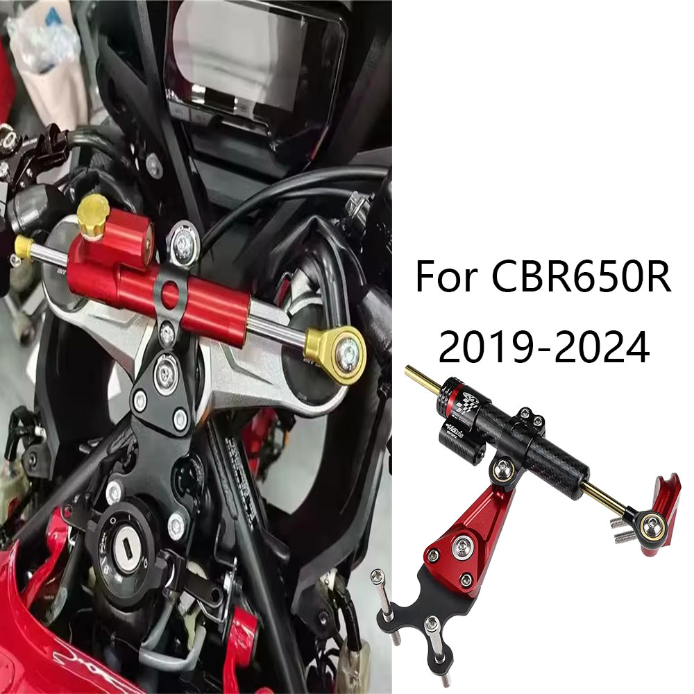Steering Damper Stabilizer Kit Cnc - (2019-2024) CBR650R用 モーターサイクル ダンパー ステアリング スタビライザーキット