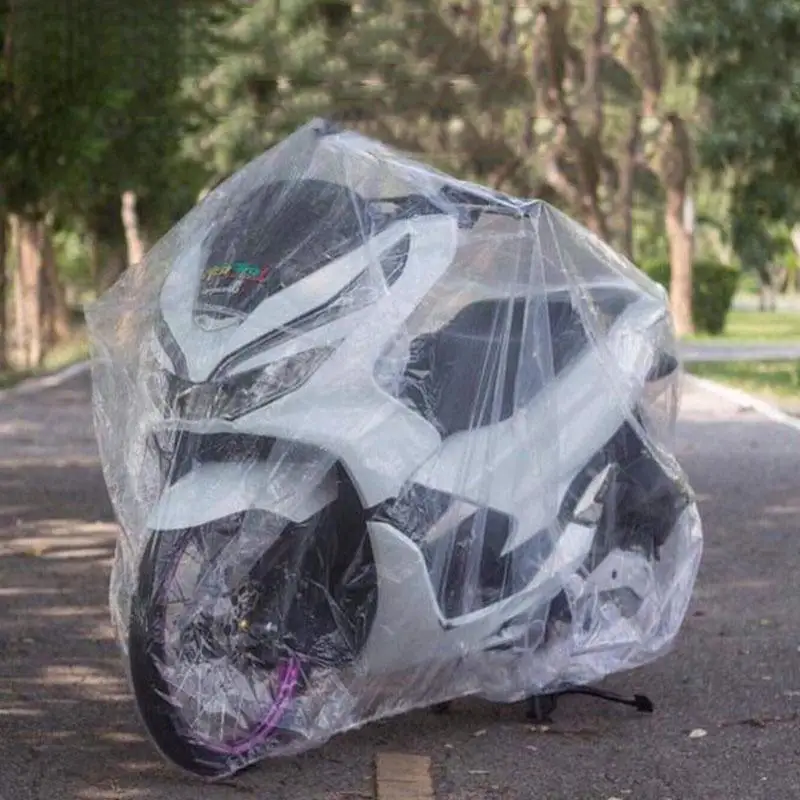Electric Scooter Rain Cover - 1pc ユニバーサルオートバイカバー透明防水モーターカバーバイクダストカバー