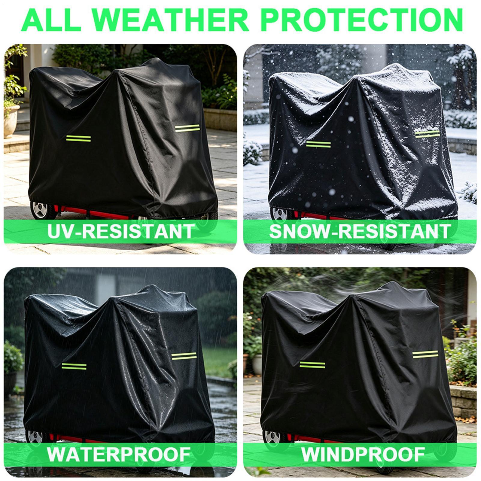 モビリティスクーターカバー 防水車椅子収納カバー 電動車椅子 - Electric Scooter Rain Cover のレビューと価格