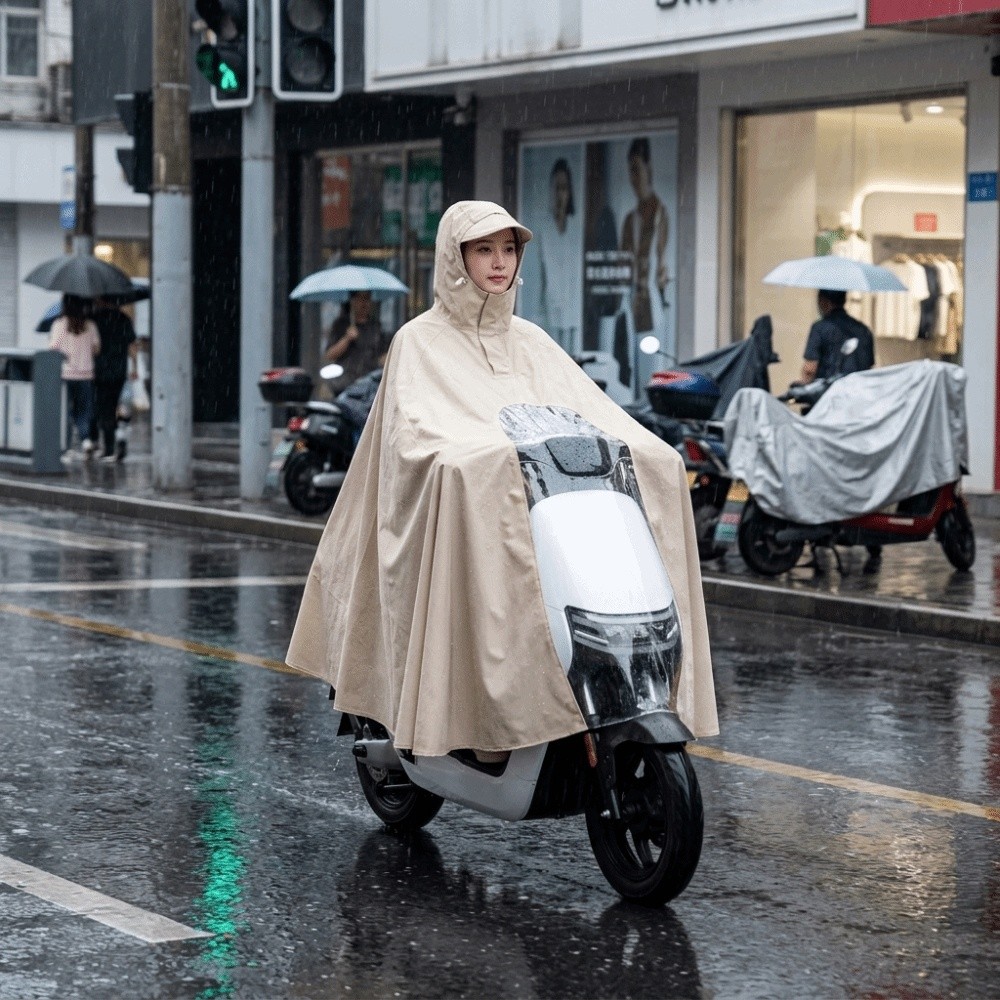 厚手のレインポンチョ、防水、大雨対策、一体型デザイン、電動ス - Electric Scooter Rain Cover のレビューと価格