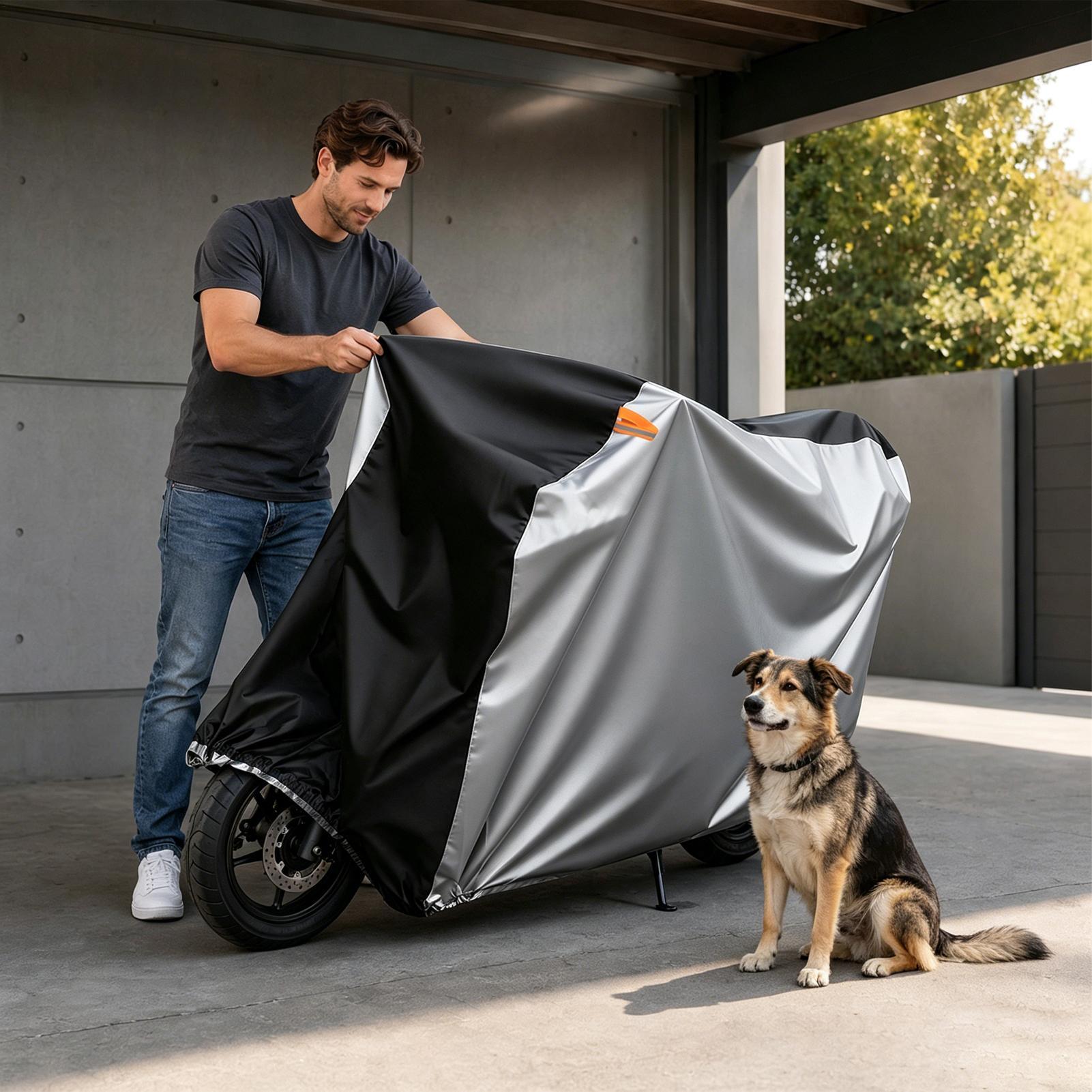 バイクカバー UV 保護防風キャノピー屋外電動三輪車カバー大 - Scooter Electric のレビューと価格
