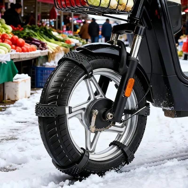 ユニバーサルオートバイスノーチェーン、滑り止めアイストラクシ - Scooter Tire のレビューと価格