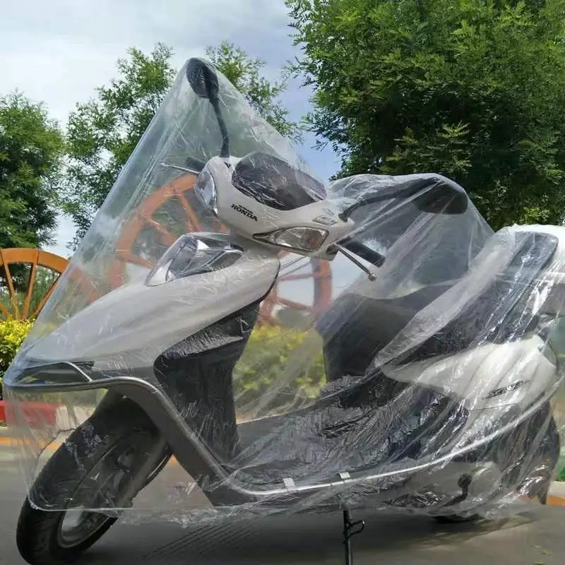 1pc ユニバーサルオートバイカバー透明防水モーターカバーバ - Electric Scooter Rain Cover のレビューと価格
