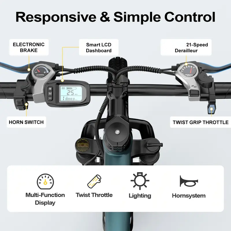 26インチ24インチ電動マウンテンEバイク（大人用）、100 - Electric Scooter Adults のレビューと価格
