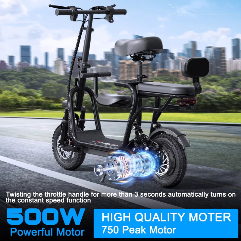 大人用シート付きスペースウォーク電動スクーター。48Vバッテ - Electric Scooter Adults のレビューと価格