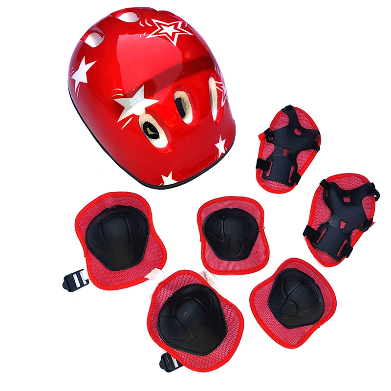 新製品-7点セット 子供用サイクリング保護具 バイクヘルメッ - Scooter Helmet Set のレビューと価格