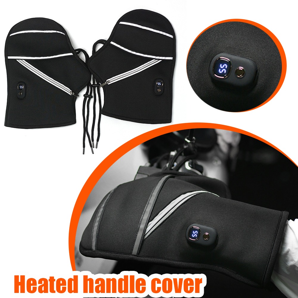 オートバイのハンドルバーカバー冬用加熱電子手袋暖かい防水電気 - Electric Scooter Rain Cover のレビューと価格