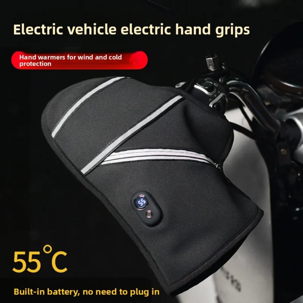 オートバイのハンドルバーカバー冬用加熱電子手袋暖かい防水電気 - Electric Scooter Rain Cover のレビューと価格